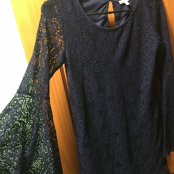 Charlotte Russe Dresses & Skirts - Navy Lace Dress